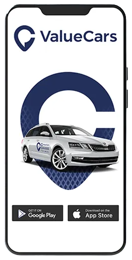 The Value Cars app on a phone
